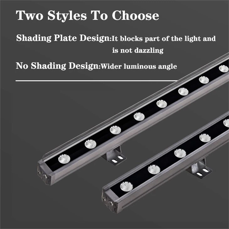 led wall washer light detail