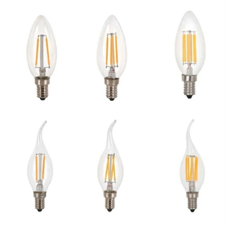 360 Degree Led Filament Candle Bulb Light factory
