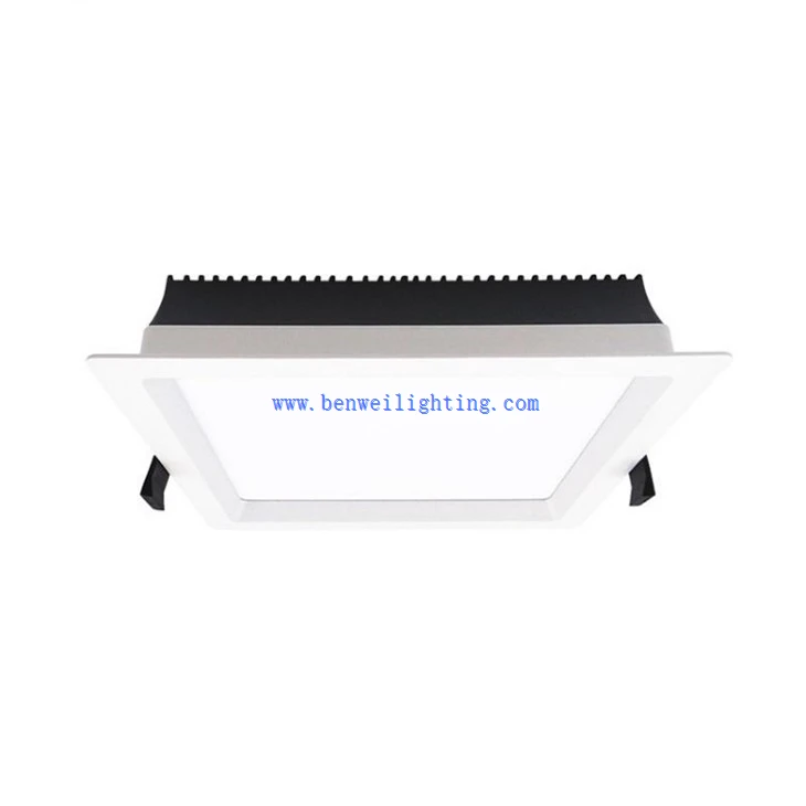 white square downlights